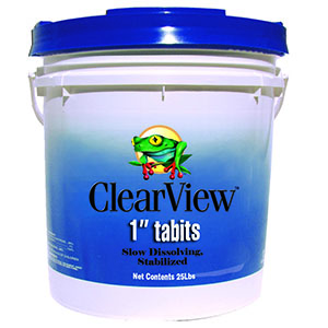Clearview 1In Tabits 25 lb Trichlr - CLEARVIEW